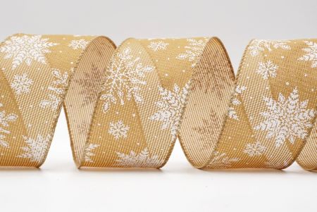 Snowflake Pattern Wired Ribbon